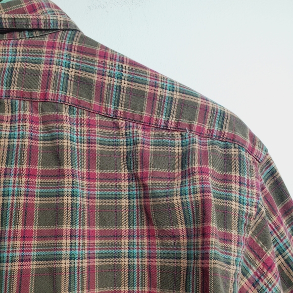 Ralph Lauren Blue Label Classic Plaid Top 16 1/2 L - Picture 8 of 9